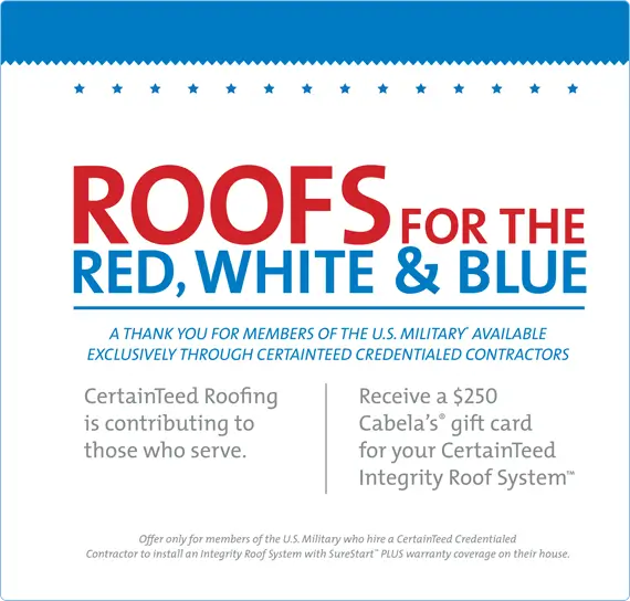 Roofs for Red, White, and Blue
